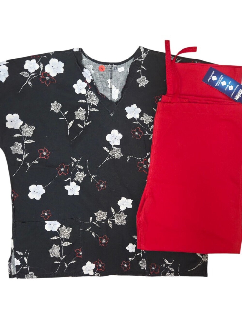 NWT Flowers Scrub Set